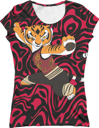 Women's T-Shirt 3D - Tigress Kung Fu Panda - Mfest