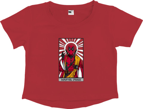 Women's Cropped Premium T-Shirt - Deadpool  and  Wolverine 8 - Mfest