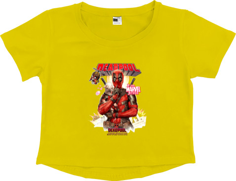 Women's Cropped Premium T-Shirt - Deadpool and Wolverine 9 - Mfest