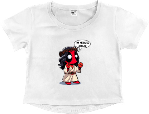 Women's Cropped Premium T-Shirt - Deadpool  12 - Mfest