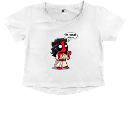 Kids' Premium Cropped T-Shirt - Deadpool  12 - Mfest