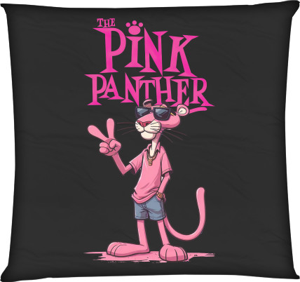 Square Throw Pillow - Pink Panther 2 - Mfest