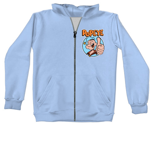 Unisex Zip-through Hoodie - Popeye - Mfest