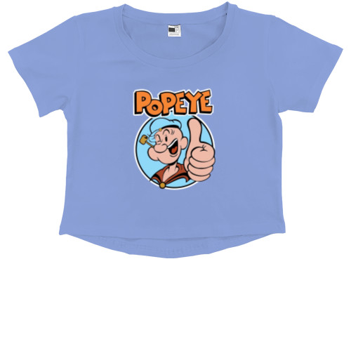 Kids' Premium Cropped T-Shirt - Popeye - Mfest