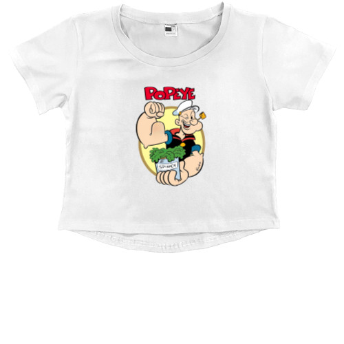 Kids' Premium Cropped T-Shirt - Popeye 2 - Mfest