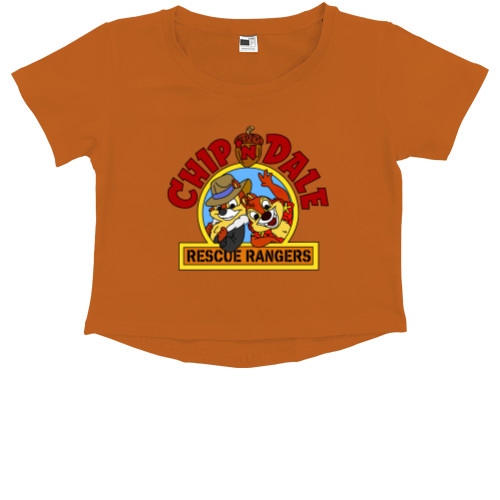 Kids' Premium Cropped T-Shirt - Chip and Dale - Mfest