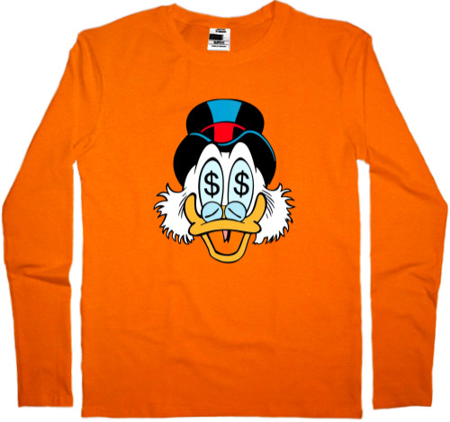 Kids' Longsleeve Shirt - Scrooge McDuck - Mfest