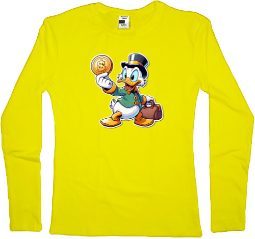 Women's Longsleeve Shirt - Scrooge McDuck 1 - Mfest