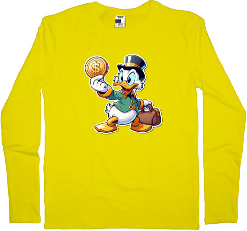 Men's Longsleeve Shirt - Scrooge McDuck 1 - Mfest