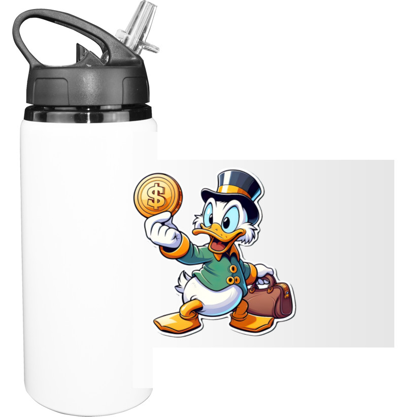 Sport Water Bottle - Scrooge McDuck 1 - Mfest