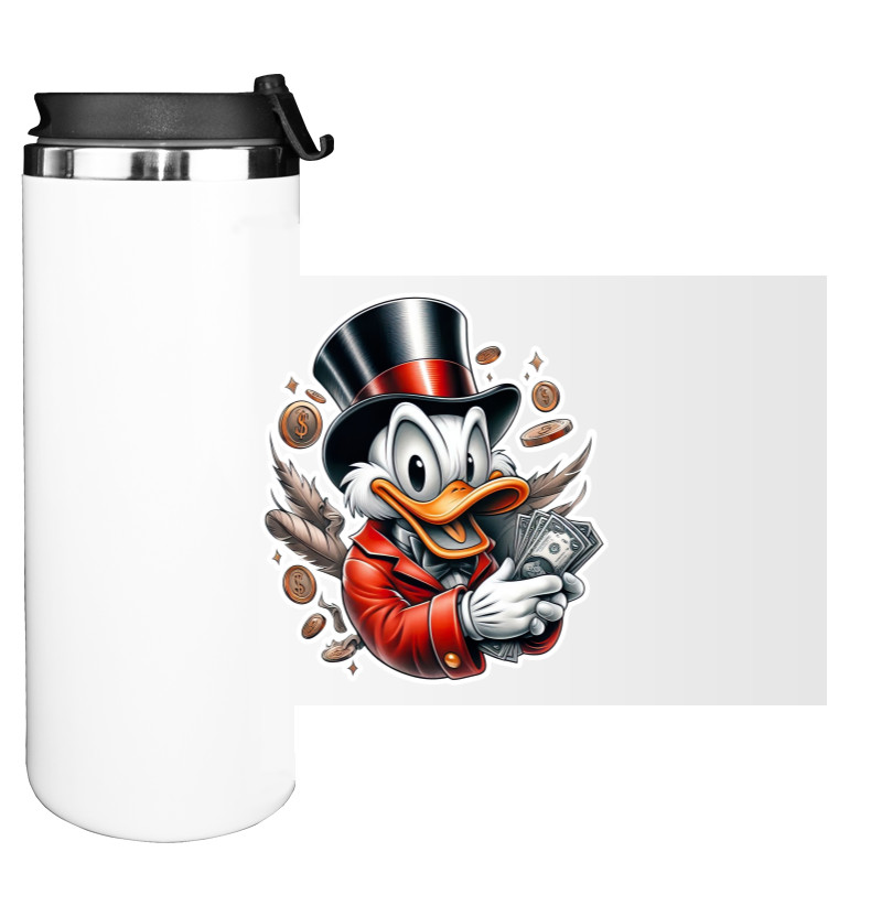 Water Bottle on Tumbler - Scrooge McDuck 2 - Mfest