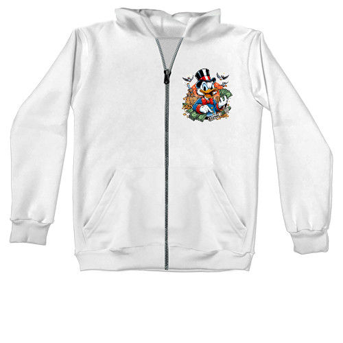 Unisex Zip-through Hoodie - Scrooge McDuck 3 - Mfest