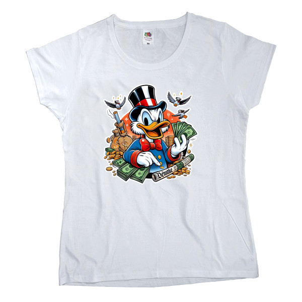 Women's T-shirt Fruit of the loom - Scrooge McDuck 3 - Mfest