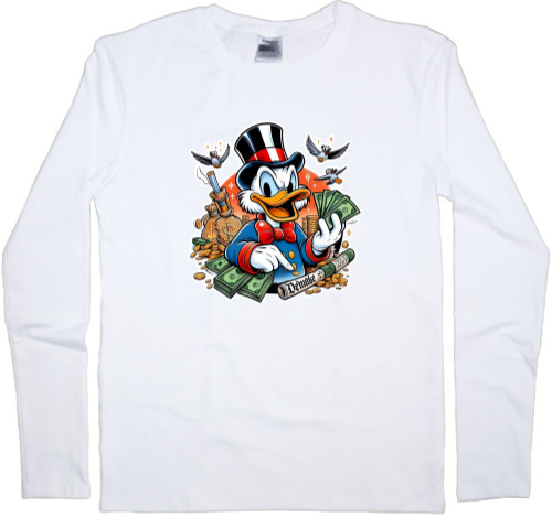 Kids' Longsleeve Shirt - Scrooge McDuck 3 - Mfest