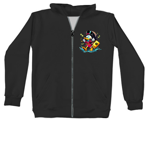 Unisex Zip-through Hoodie - Scrooge McDuck 4 - Mfest