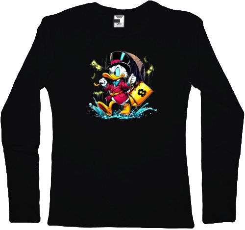 Women's Longsleeve Shirt - Scrooge McDuck 4 - Mfest