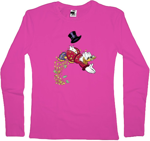 Women's Longsleeve Shirt - Scrooge McDuck 5 - Mfest