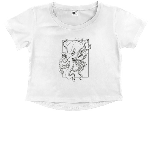 Kids' Premium Cropped T-Shirt - Восьминіг - Mfest