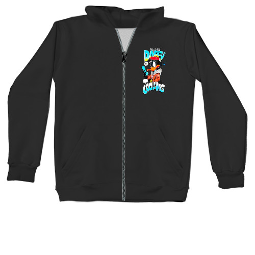 Unisex Zip-through Hoodie -  Daffy Duck - Mfest