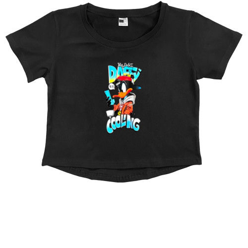 Kids' Premium Cropped T-Shirt -  Daffy Duck - Mfest