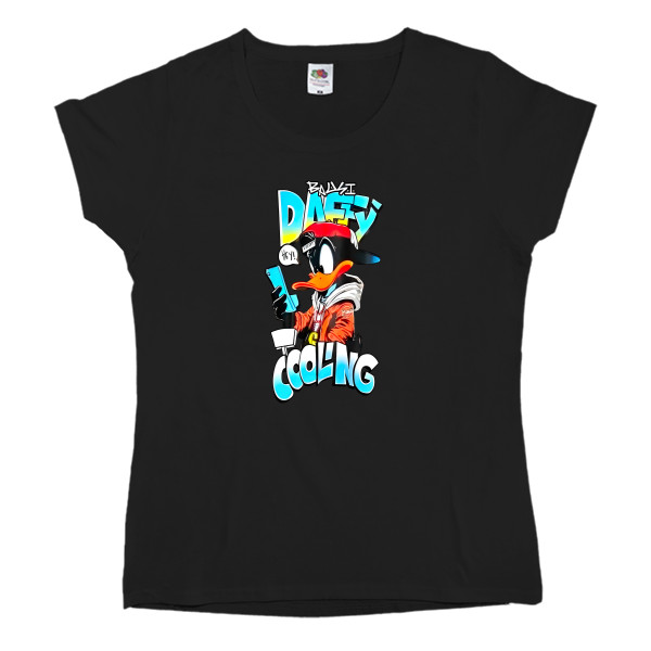 Women's T-shirt Fruit of the loom -  Daffy Duck - Mfest