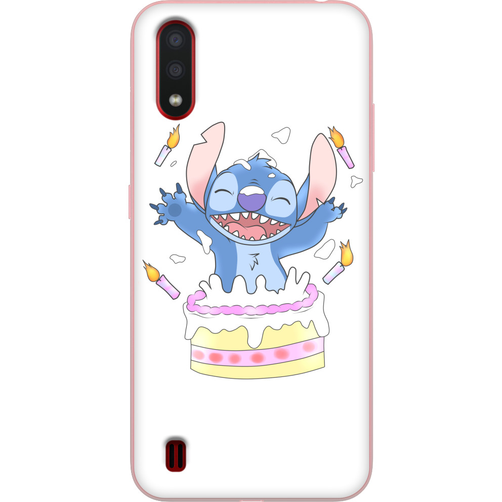 Чехол Samsung - Stitch with cake - Mfest