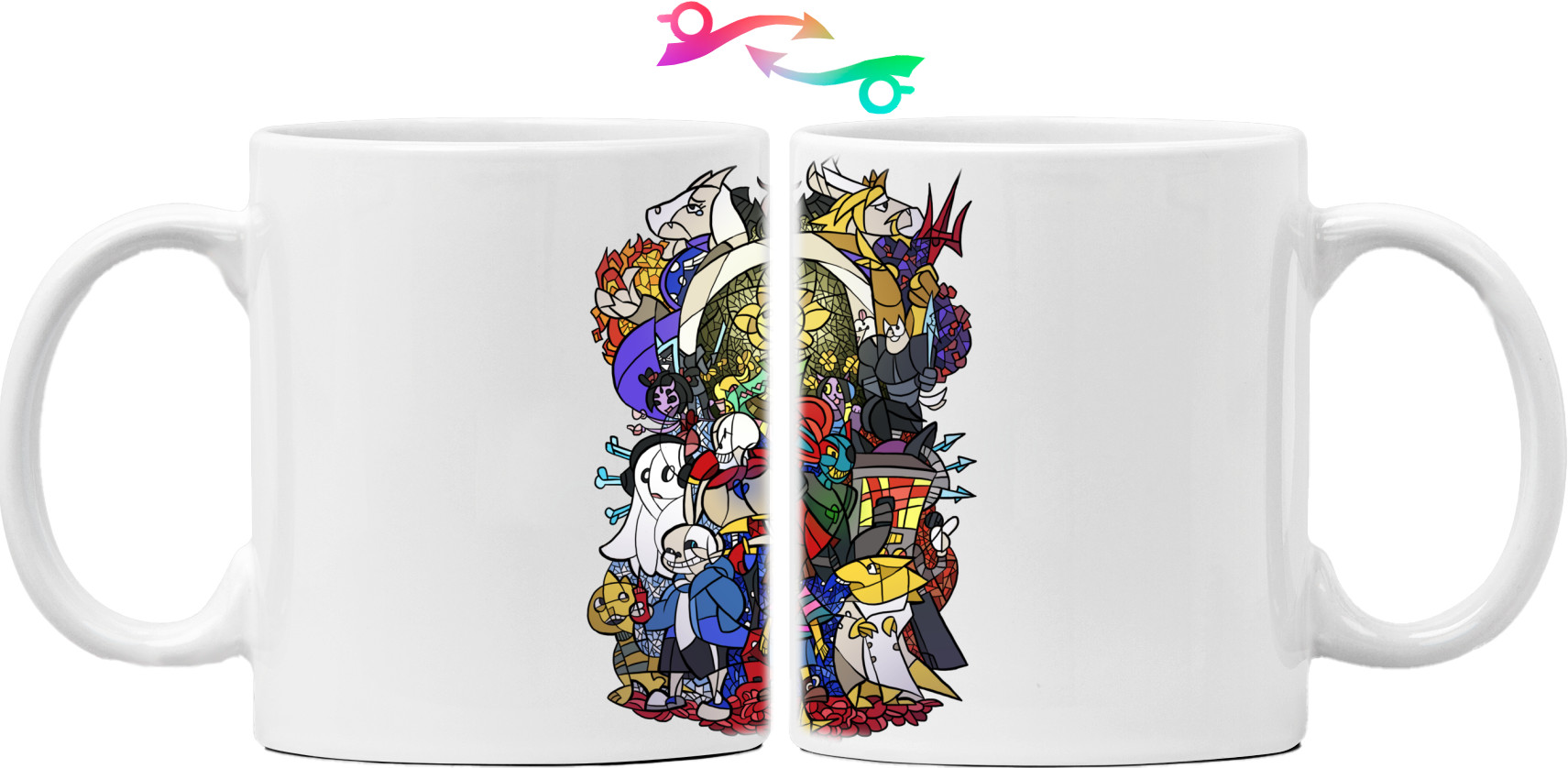 Mug - Undertale Stained glass - Mfest