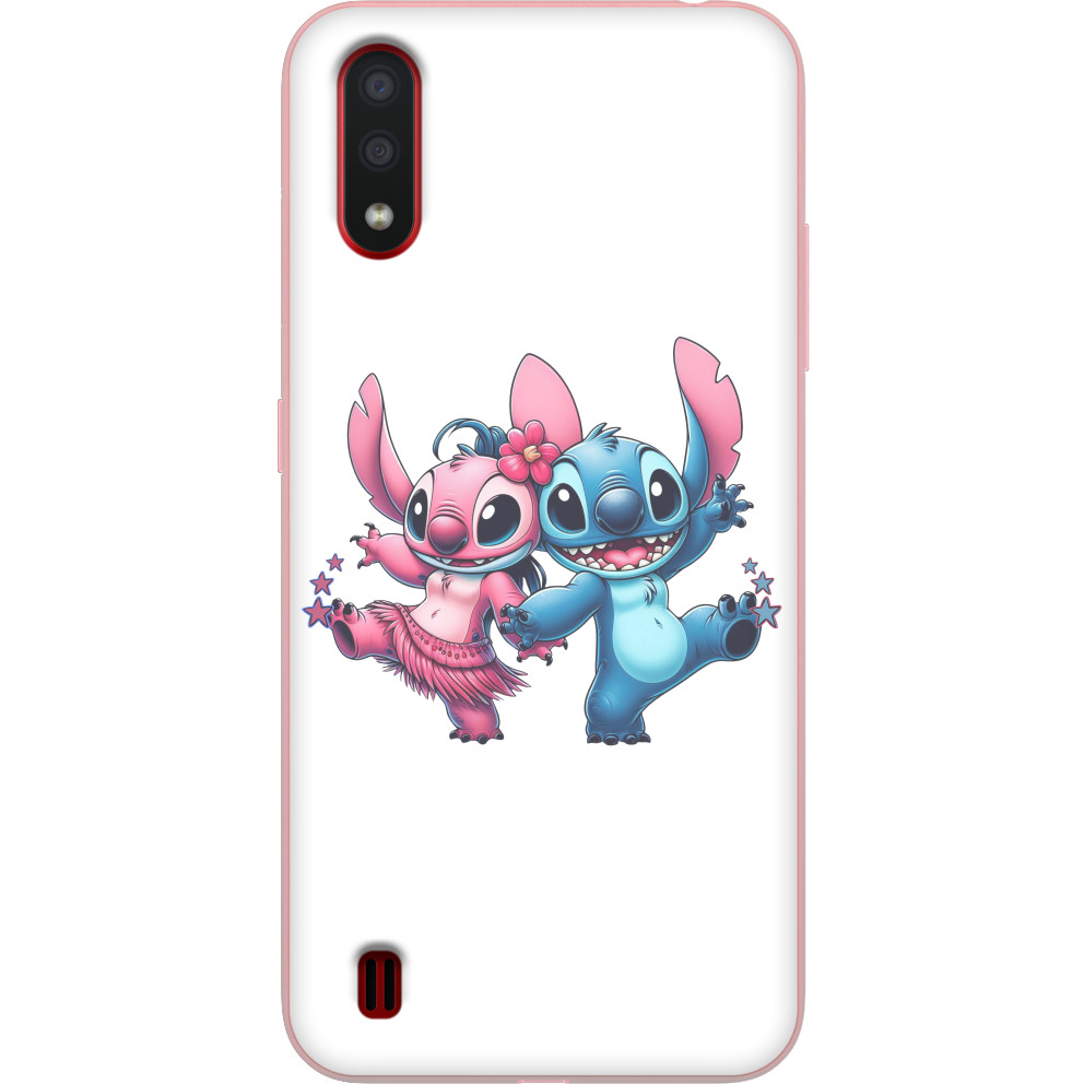 Чехол Samsung - Stitch and Angel - Mfest