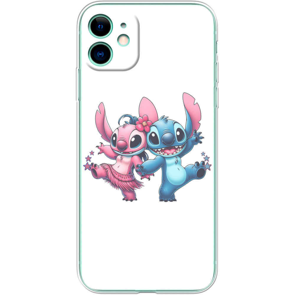 Чехол iPhone - Stitch and Angel - Mfest