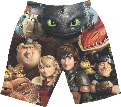 Kids' Shorts 3D - How to Train Your Dragon - Mfest