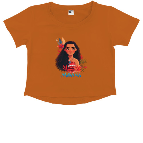 Kids' Premium Cropped T-Shirt - Moana - Mfest