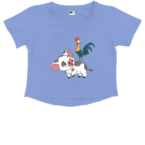 Kids' Premium Cropped T-Shirt - Hey Hey - Mfest