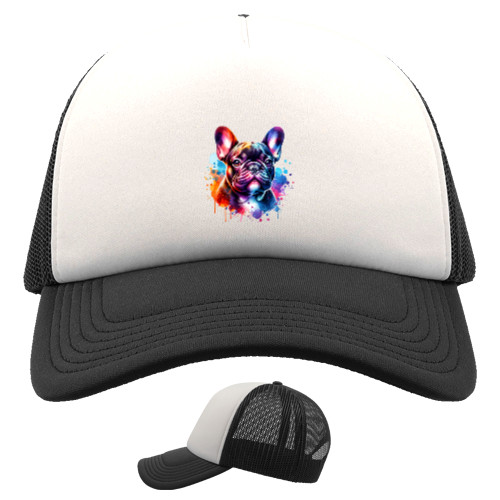 Kids' Trucker Cap - French bulldog - Mfest