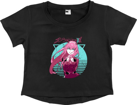 Women's Cropped Premium T-Shirt - Darling in the Franxx - Mfest