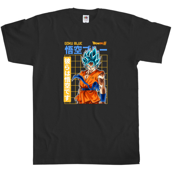 Kids' T-Shirt Fruit of the loom - Blue Goku - Mfest