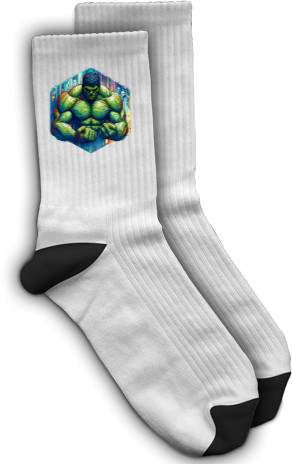 Socks - Hulk art - Mfest