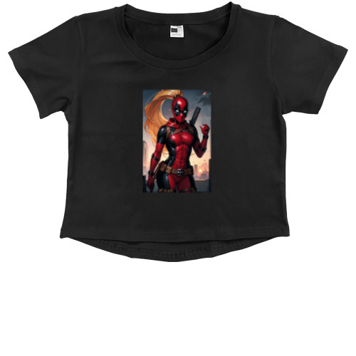 Kids' Premium Cropped T-Shirt -  Ladypool - Mfest