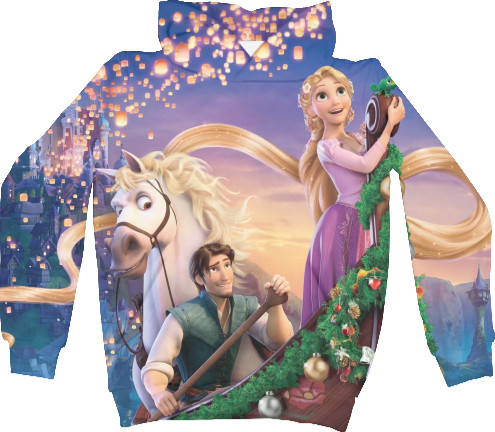 Kids' Hoodie 3D -  Rapunzel - Mfest