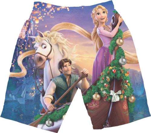 Men's Shorts 3D -  Rapunzel - Mfest