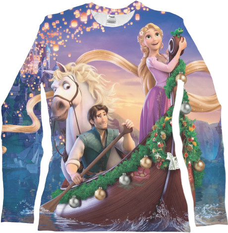 Women's Longsleeve Shirt 3D -  Rapunzel - Mfest