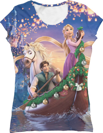 Women's T-Shirt 3D -  Rapunzel - Mfest