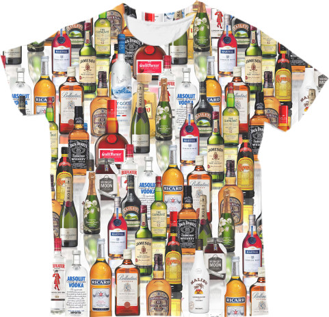 Man's T-shirt 3D -  Favorite drinks - Mfest