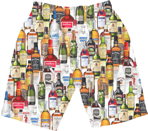 Men's Shorts 3D -  Favorite drinks - Mfest