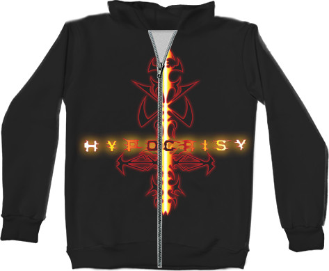 Unisex Zip-through Hoodie 3D - Hypocrisy - Mfest