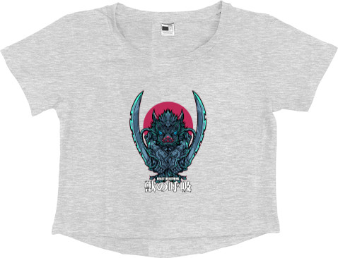 Women's Cropped Premium T-Shirt - Beast Breathing - Mfest