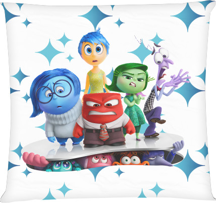 Square Throw Pillow - Inside Out 3 - Mfest