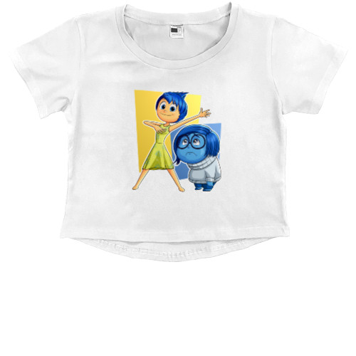 Kids' Premium Cropped T-Shirt - Sadness and joy - Mfest