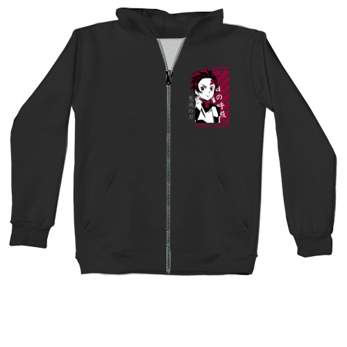 Unisex Zip-through Hoodie - Tanjiro Demon Slayer - Mfest