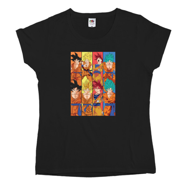 Women's T-shirt Fruit of the loom - Goku 4 - Mfest