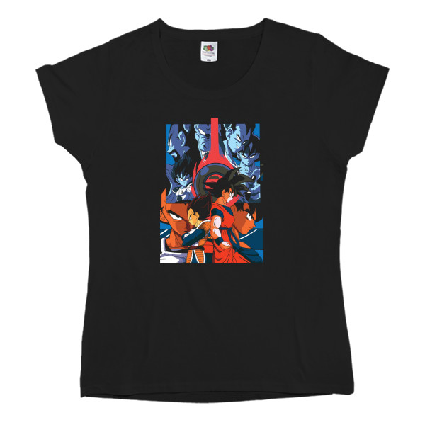 Women's T-shirt Fruit of the loom - Goku Dragon Ball - Mfest